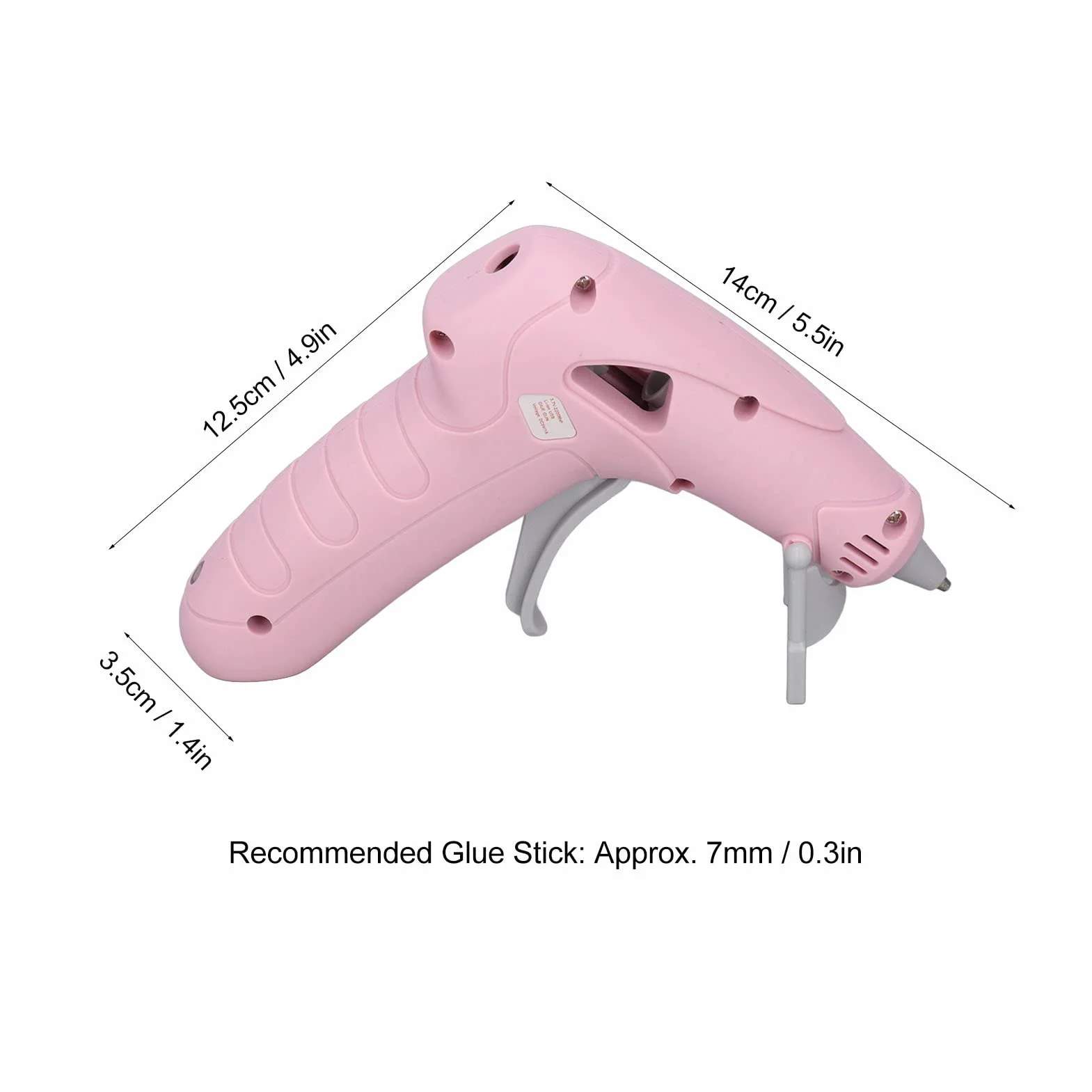 Fyearfly Bezprzewodowy zestaw pistoletu do klejenia na gorąco, mini pistolet do klejenia USB, bezprzewodowy, z 30 patyczkami do klejenia, szybkie podgrzewanie, szczelny pistolet do klejenia na gorąco,