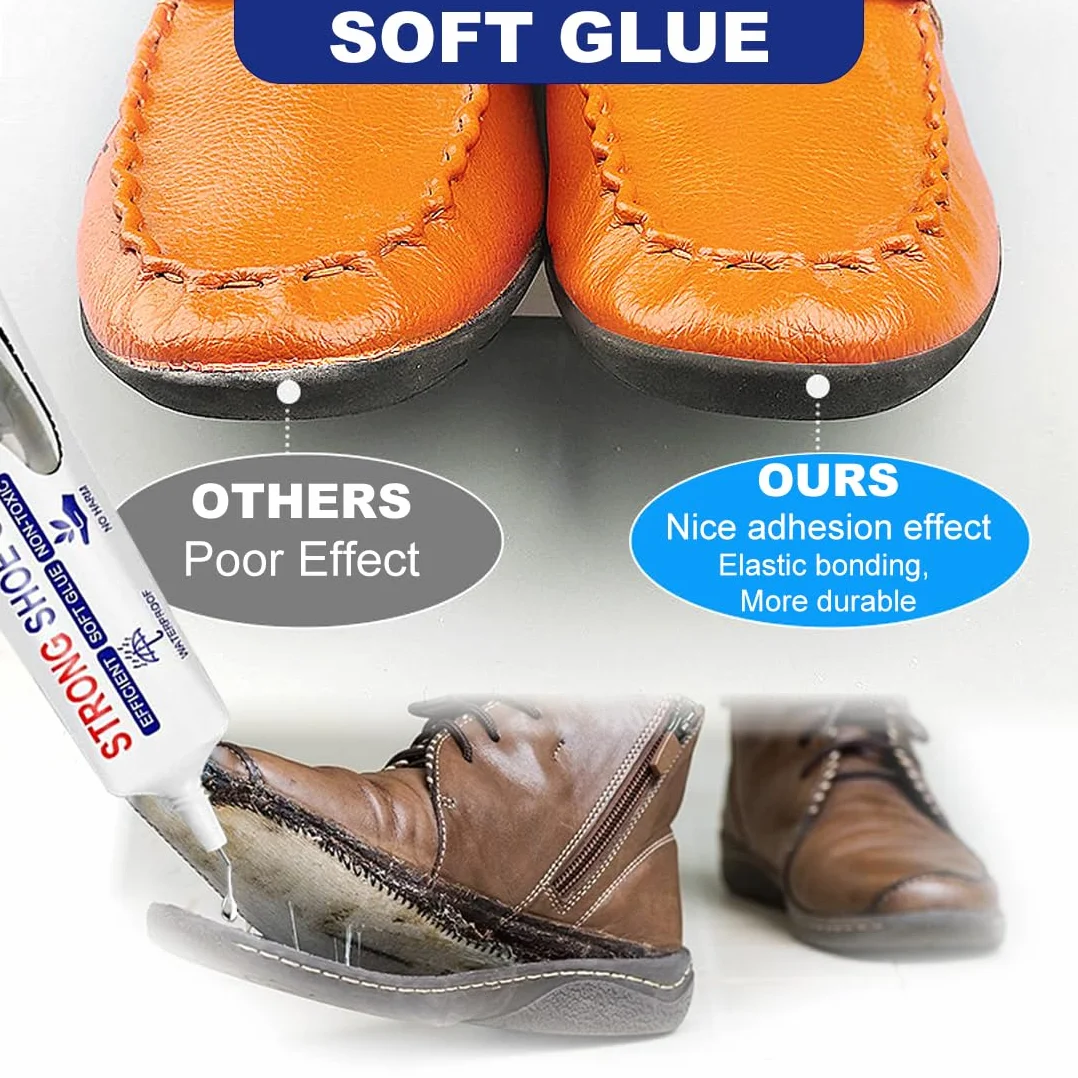 Klej do butów, ekstra mocny, wodoodporny, klej do podeszwy, sportowych, skórzanych, sandałów (6.0FL.OZ/najbardziej popularny)