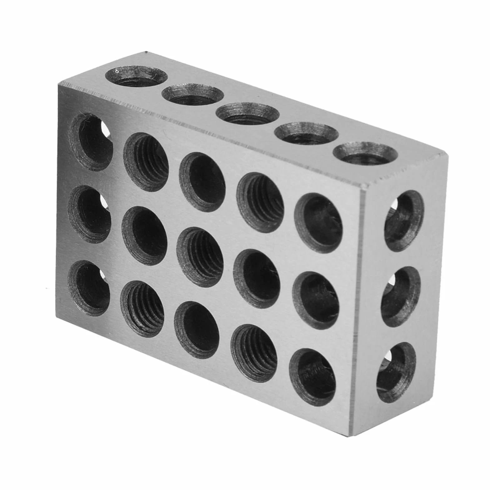 2 kawałki. Bloki mocujące z 23 otworami Frezowanie równoległego bloku mocującego 25x50x75mm