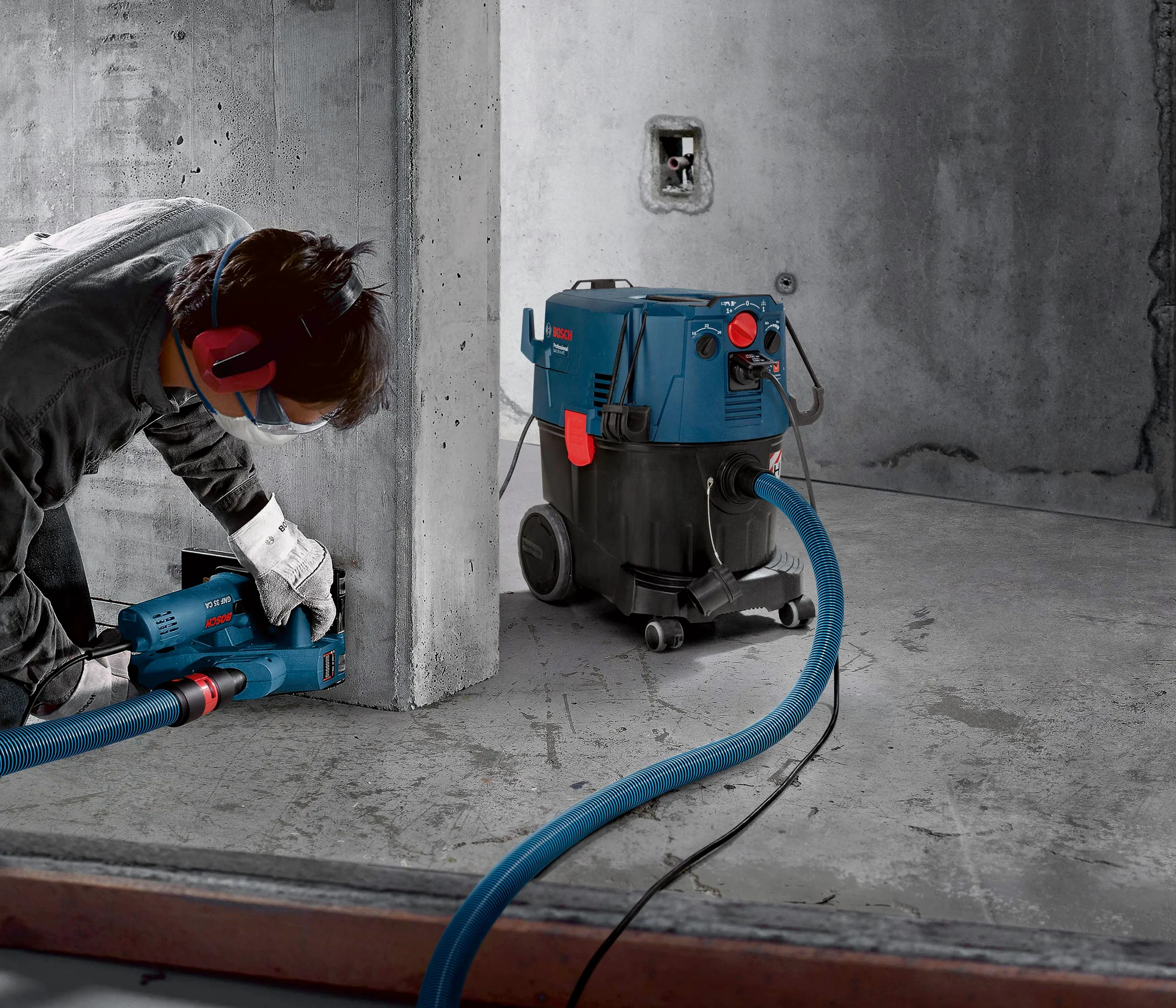 Bosch Professional Płaski filtr fałdowany klasy H (HEPA, PTFE, osprzęt do odkurzacza GAS 35 H AFC)