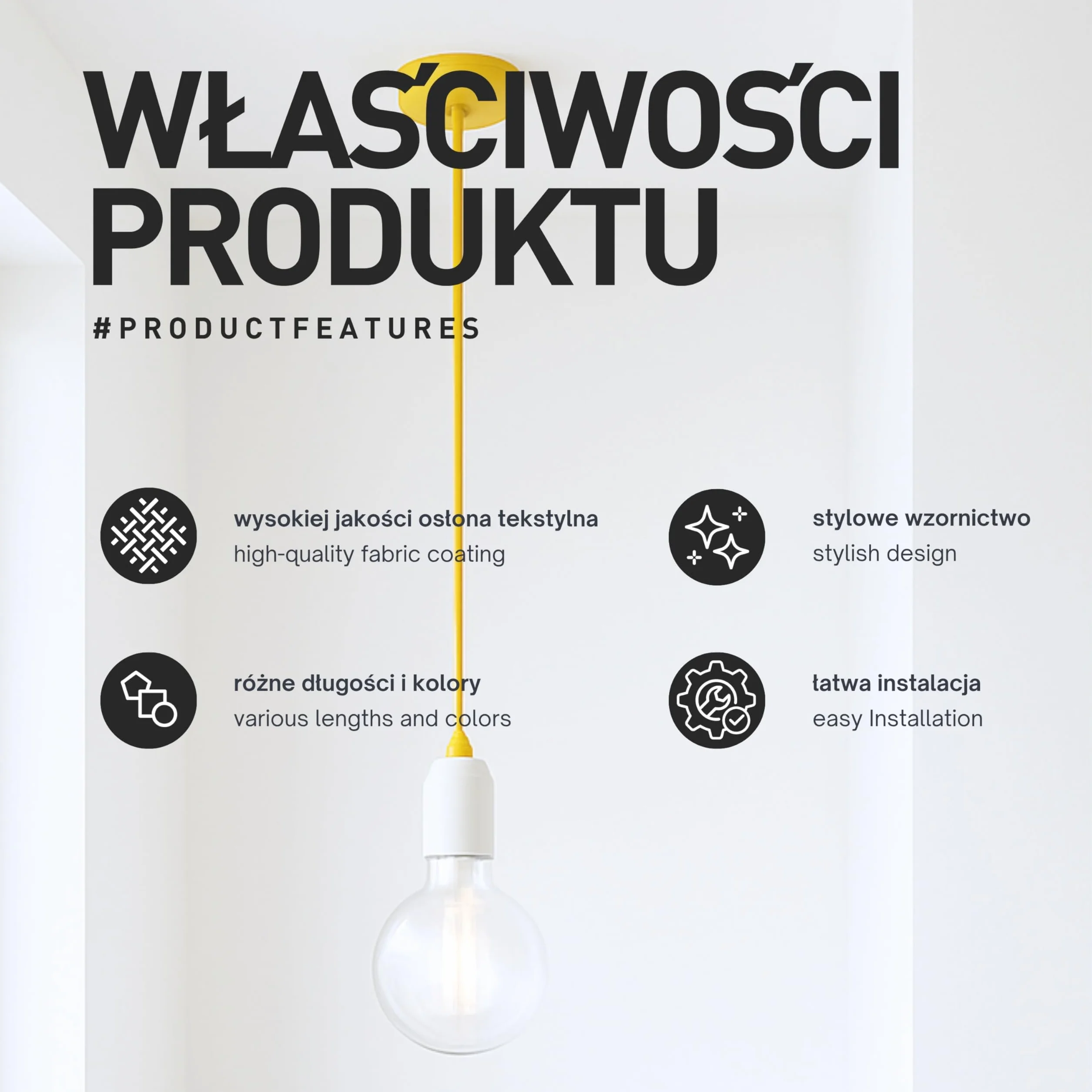 smartect Antracyt Kabel Skręcony Tekstylny, 2 Metrów Kabel w Oplocie Elektryczny, 3 Żyłowy (3 x 0,75 mm²) Elektryczny Kabel w Oplocie Tekstylnym do Własnych Projektów DIY