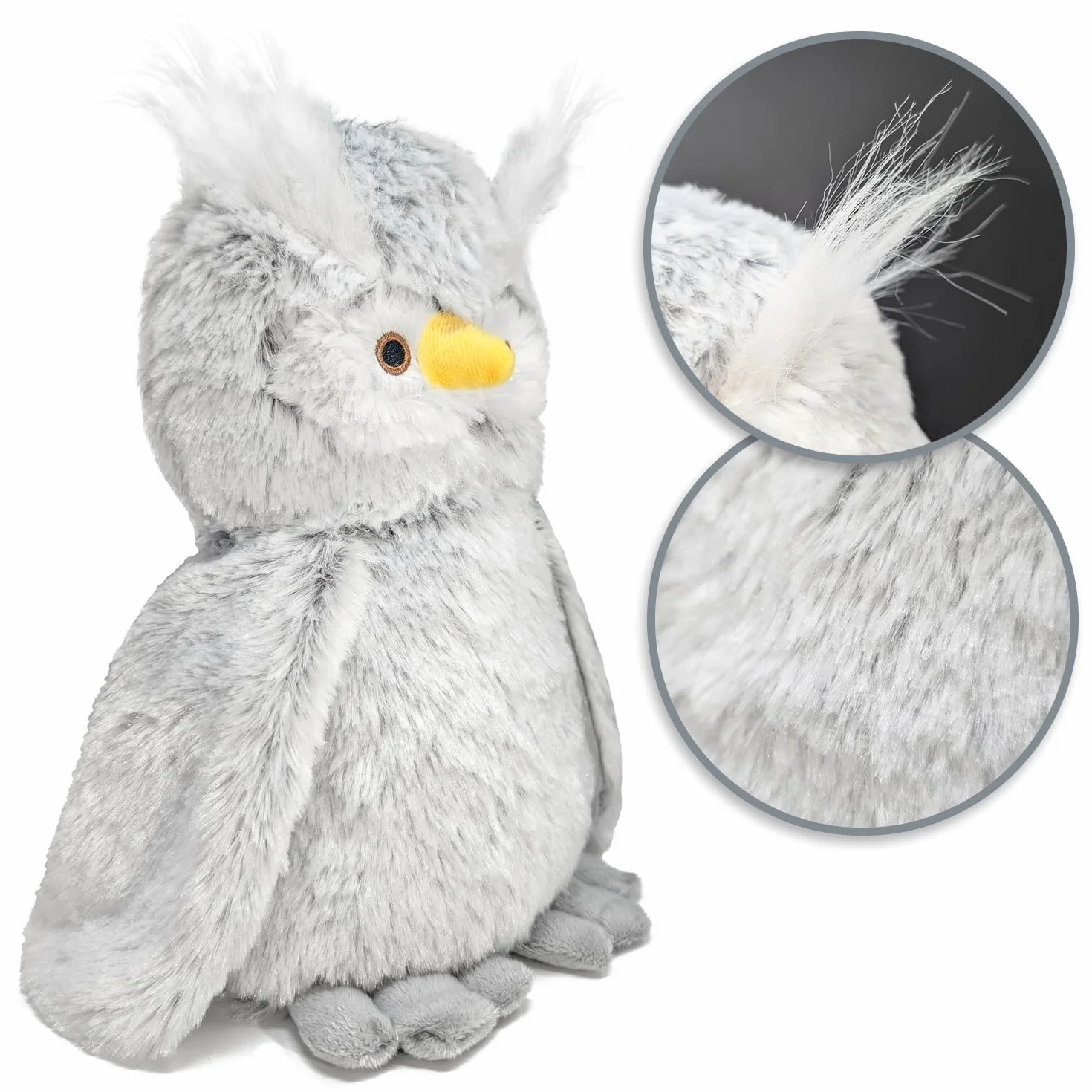 COM-FOUR® odbojnik do drzwi - ciezki uchwyt do drzwi w uroczym ksztalcie sowy - odbojnik do okien idealny do przeciagów - funkcjonalne akcesorium do domu - klocek hamulcowy 1,4 kg (Uhu)