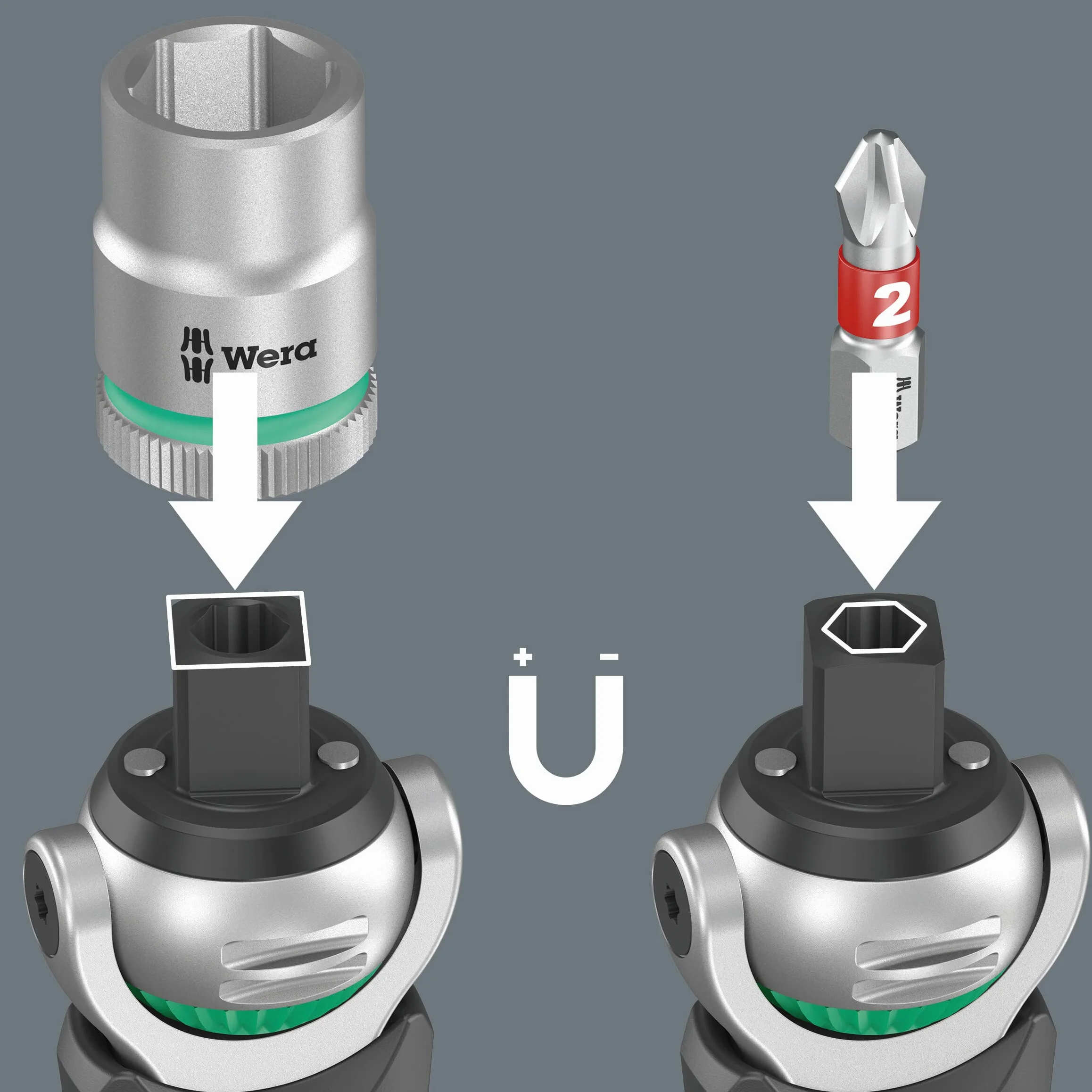 Wera Zyklop Pocket Set 4 05004285001 8009 zestaw z grzechotką, metryczny/imperialny, zestaw 27-częściowy
