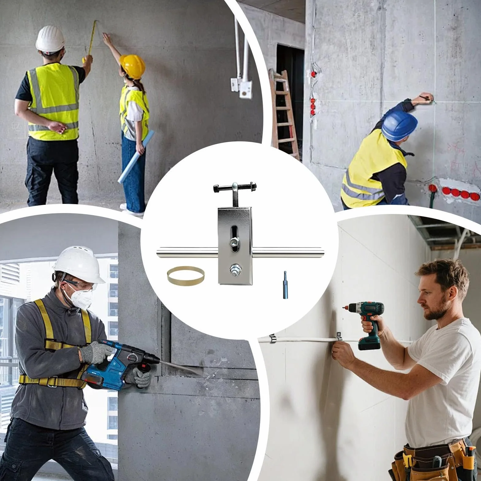 Przeciągarka do przewodów Wytrzymały z prowadnicą 15 m | Automatyczne narzędzie do wciągania drutów dla elektryków hydraulików techników na budowę instalacji rur i