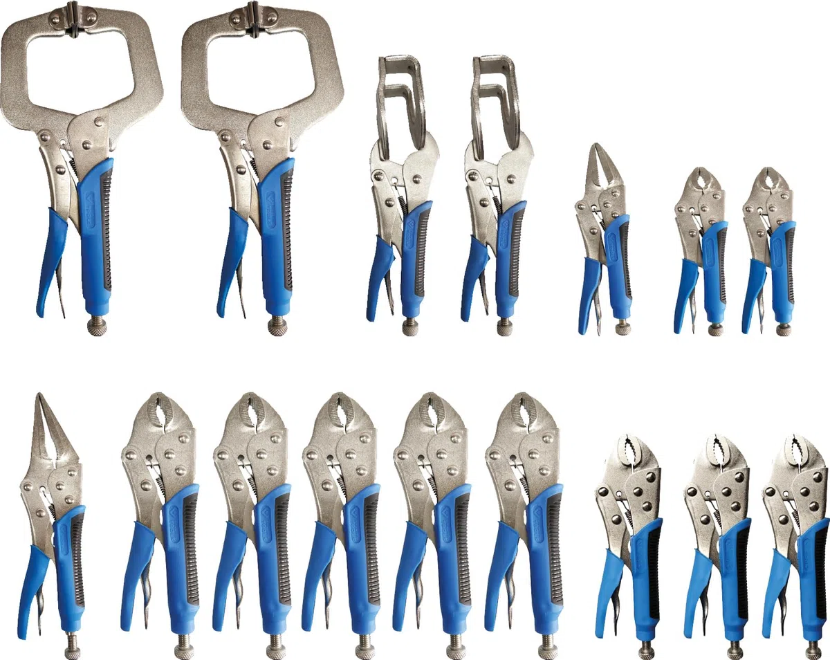 BRILLIANT TOOLS BT065016 Szczypce do regulacji / Szczypce do chwytania, 16-szt. [Powered by KS TOOLS]
