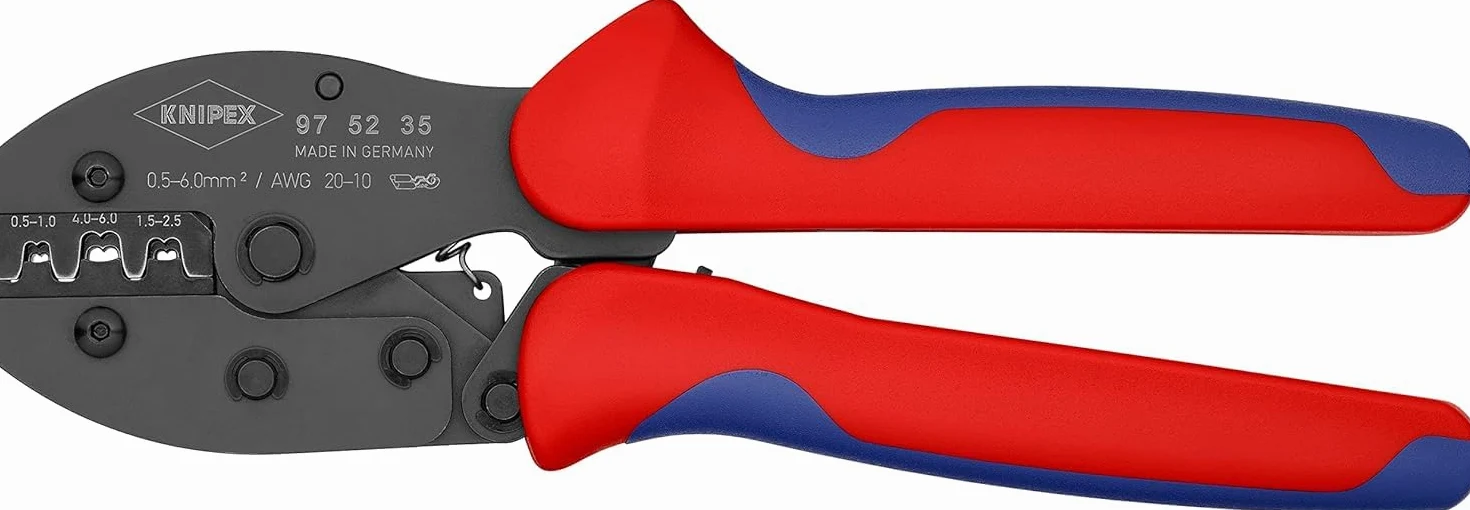 KNIPEX PreciForce Szczypce do zagniatania z osłonkami wielokomponentowymi 220 mm, 97 52 35