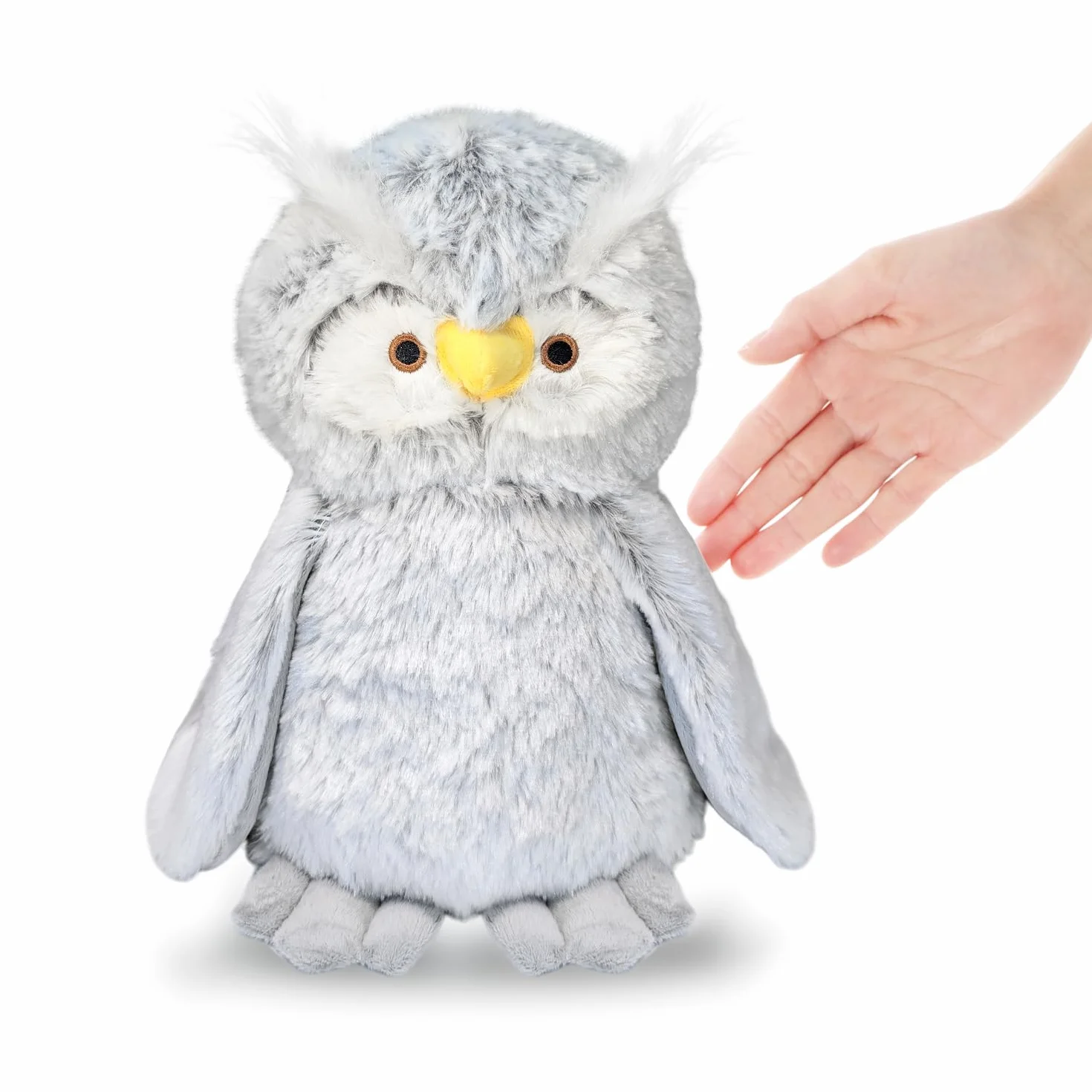 COM-FOUR® odbojnik do drzwi - ciezki uchwyt do drzwi w uroczym ksztalcie sowy - odbojnik do okien idealny do przeciagów - funkcjonalne akcesorium do domu - klocek hamulcowy 1,4 kg (Uhu)