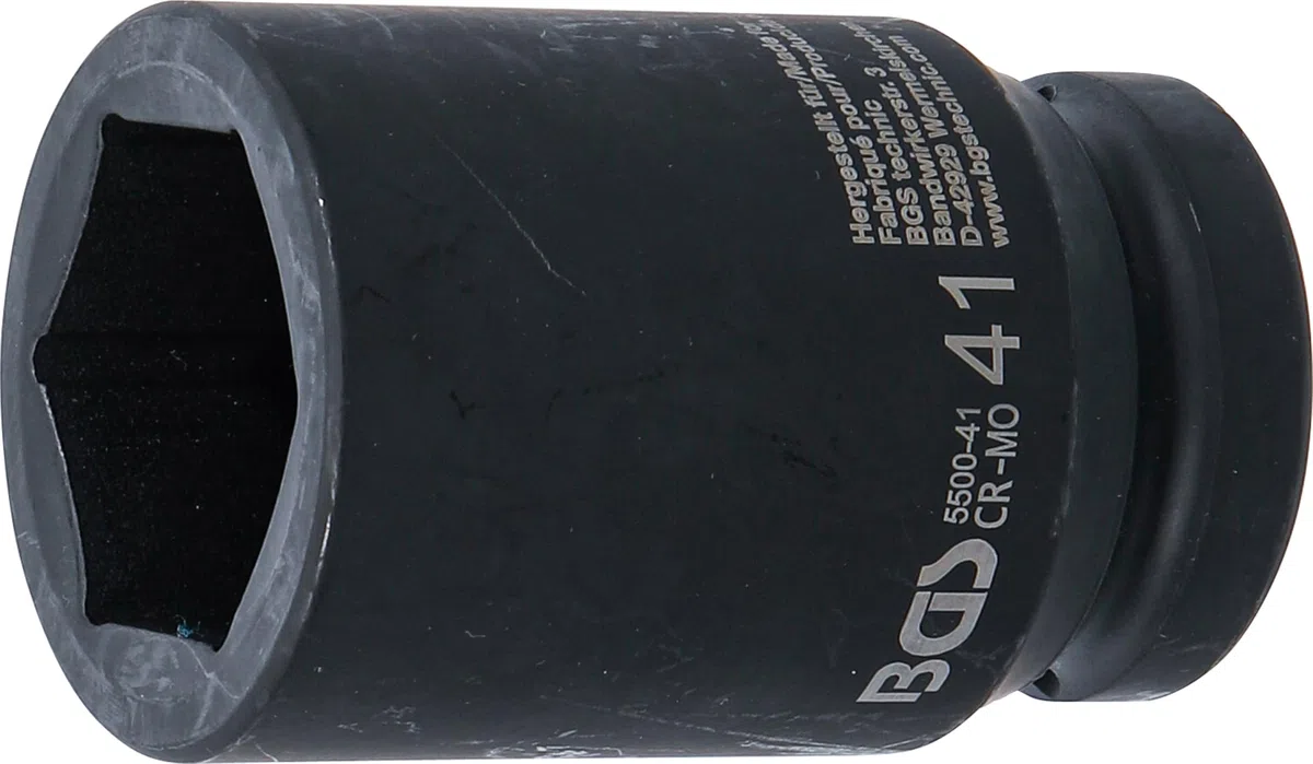 BGS 5500-41 | Nasadka udarowa sześciokątna, głęboka | 25 mm (1") | 41 mm
