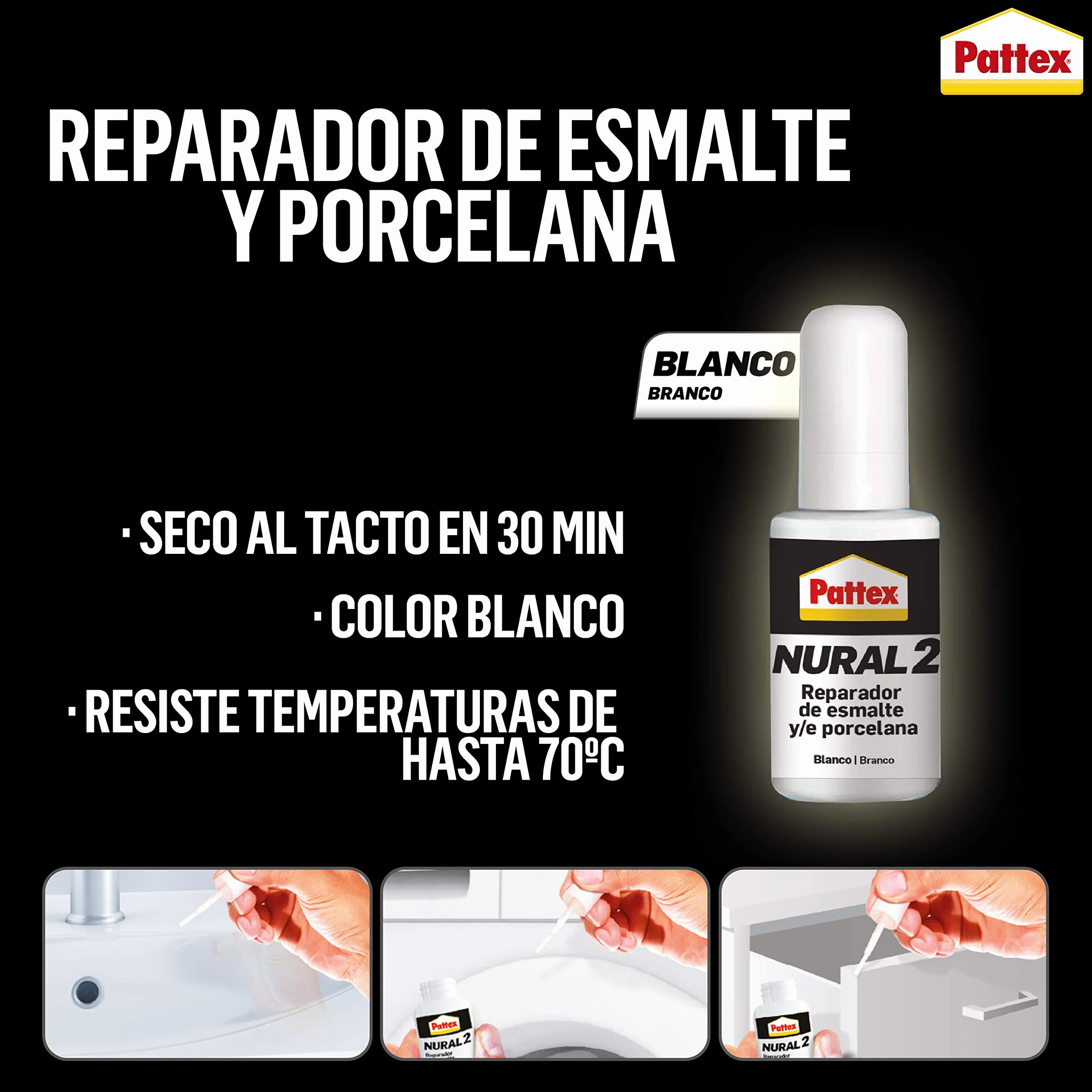 Henkel 496774 Nural 2 do naprawy porcelany i emalii, 20 ml,