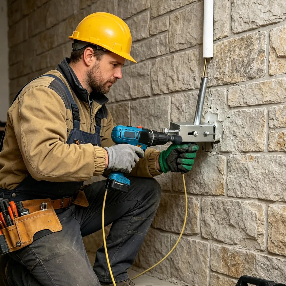 Przeciągarka do przewodów Wytrzymały z prowadnicą 15 m | Automatyczne narzędzie do wciągania drutów dla elektryków hydraulików techników na budowę instalacji rur i