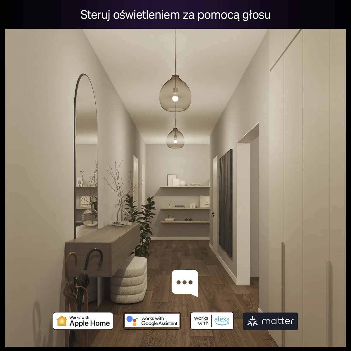 Żarówka Philips Hue Essential Smart LED A60, White and Color Ambiance, podstawa E27, 8 W, 2200K–6500K, 806 lumenów, przyciemnianie, działa z Alexą, Asystentem Google i Apple Home, 4 op.
