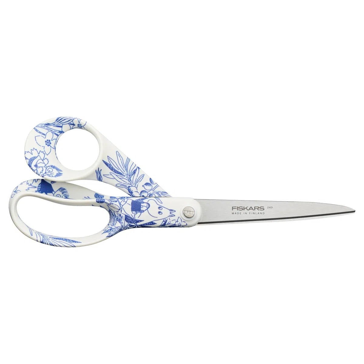 Fiskars Nożyczki uniwersalne X Moomin z motywem Muminków, praworęczne, długość: 21 cm, ostrza ze stali nierdzewnej, Haru, 1075572