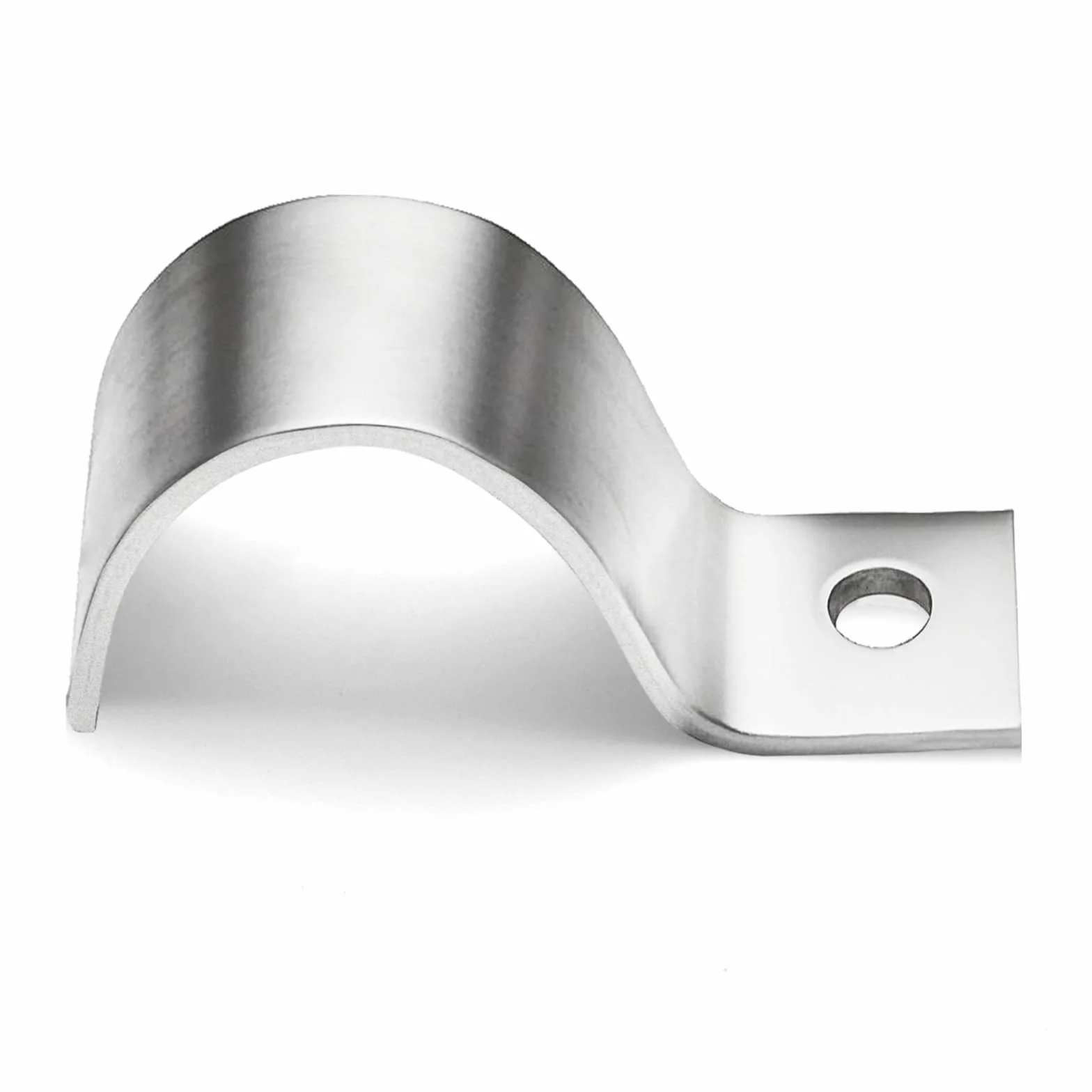 20 sztuk metalowych obejm kablowych, 304, stal nierdzewna, 25 mm, pojedyncze otwory w kształcie litery U, obejmy mocujące, zaciski kablowe do wkręcania, klamra do węża uchwyt do rur Ø 25 mm