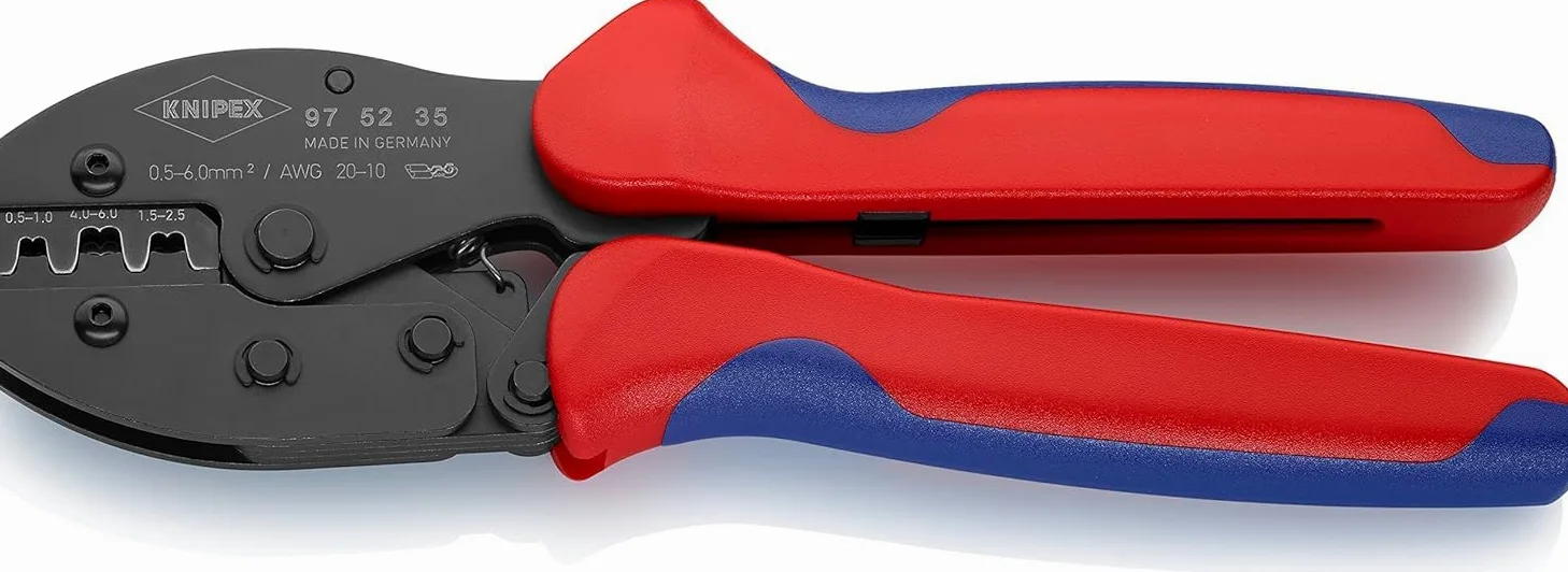 KNIPEX PreciForce Szczypce do zagniatania z osłonkami wielokomponentowymi 220 mm, 97 52 35