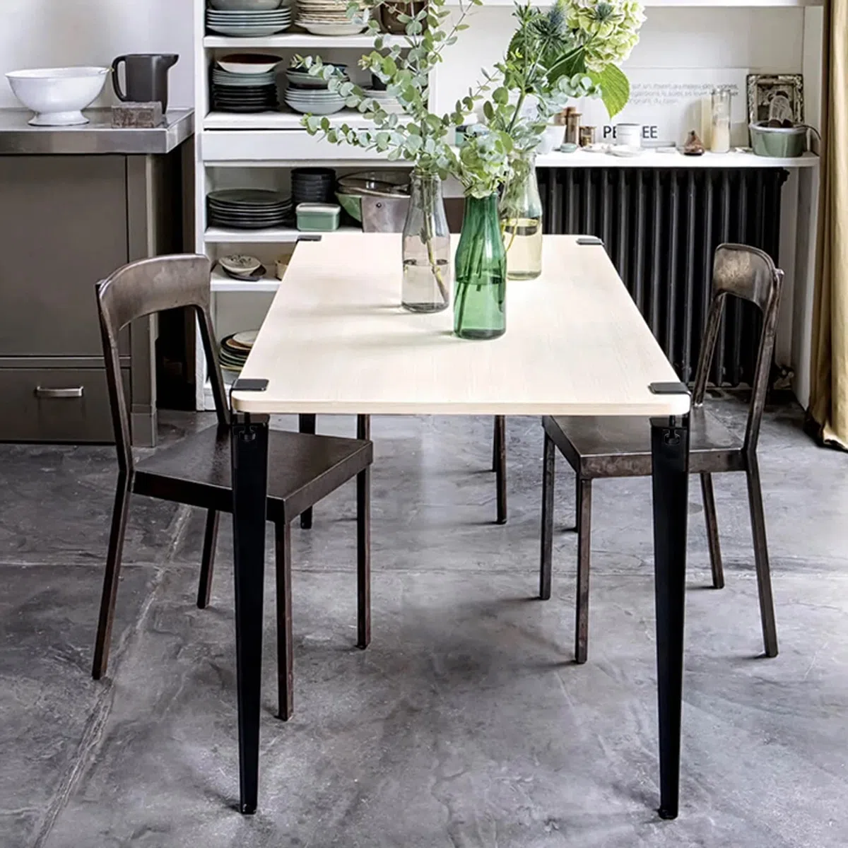 Regulowane metalowe nogi meblowe do projektów DIY i biurek domowych (czarne, 71 cm/28 cali)