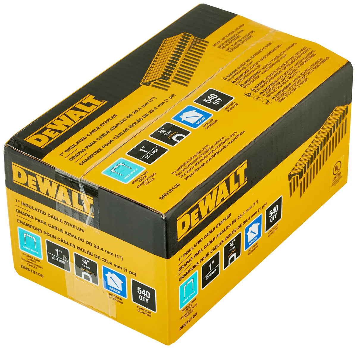 DEWALT 1IN izolowane zszywki 540 Ilość
