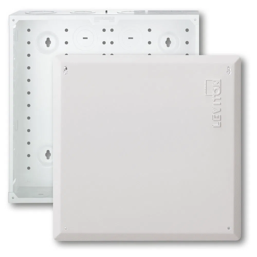 Leviton 47605-140 SMC obudowa nośników strukturalnych z pokrywą, 35,5 cm, biała