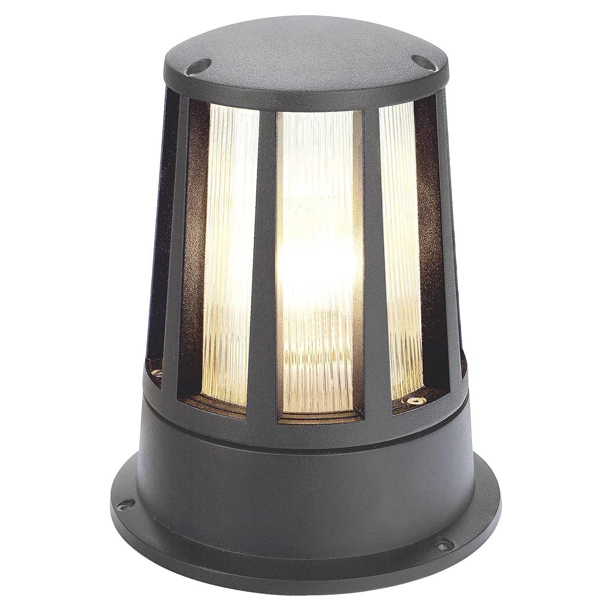 Lampa stojąca CONE SLV/oświetlenie zewnętrzne ścieżek, ścian, wejść, zewnętrzna lampa ogrodowa LED / E27, IP54, 100 W, kolor antracyt