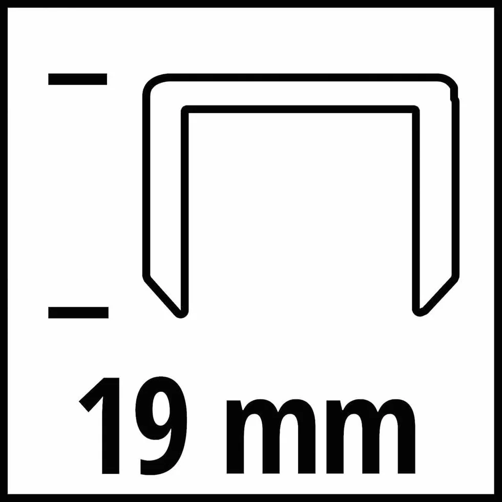 Oryginalne Zszywki Einhell 19 mm - Akcesoria do Gwoździ/Zszywaczy, 3000 Szt., 5,7 x 19 mm, Pasują do Gwoździarki Akumulatorowej TE-CN 18 Li & TC-PN 50