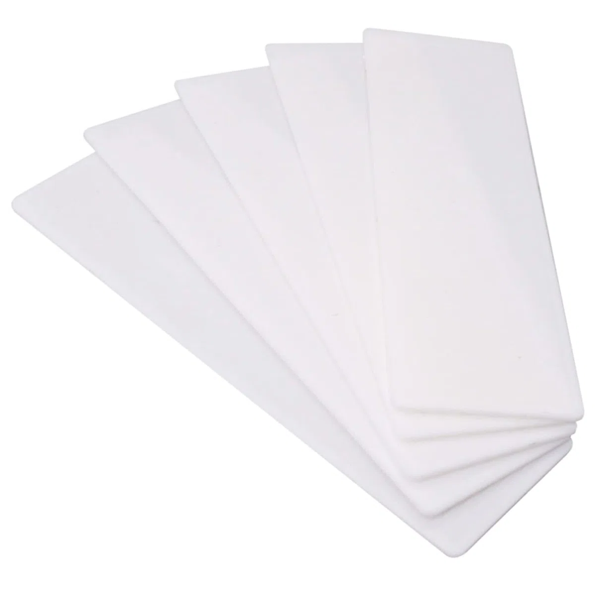 SKIR'CO (50 szt.) Plastikowe podkładki płaskie 1 mm, podkładki przyszybowe 40 x 100 mm, podkładki dystansowe do ram, podkładki do ram drzwi i okien