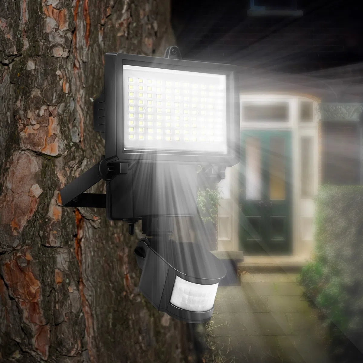 LUMI JARDIN Reflektor solarny z czujnikiem 1000LM COOPER BLACK