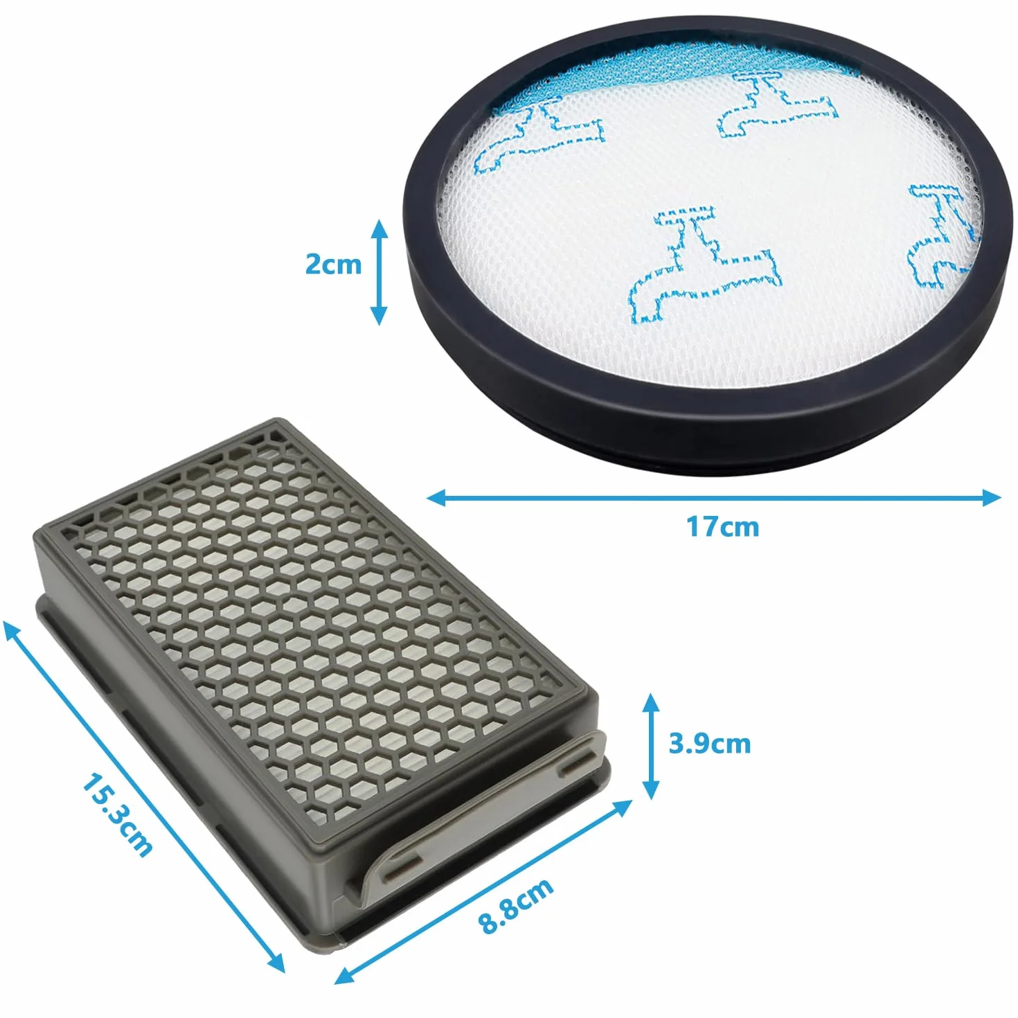 Zestaw filtrów zamiennych kompatybilny z odkurzaczem Rowenta Compact Power XXL RO4811EA RO4823EA RO4825EA RO4853EA RO4855EA RO4859EA RO4871EA RO4881EA Zamiennik ZR780000