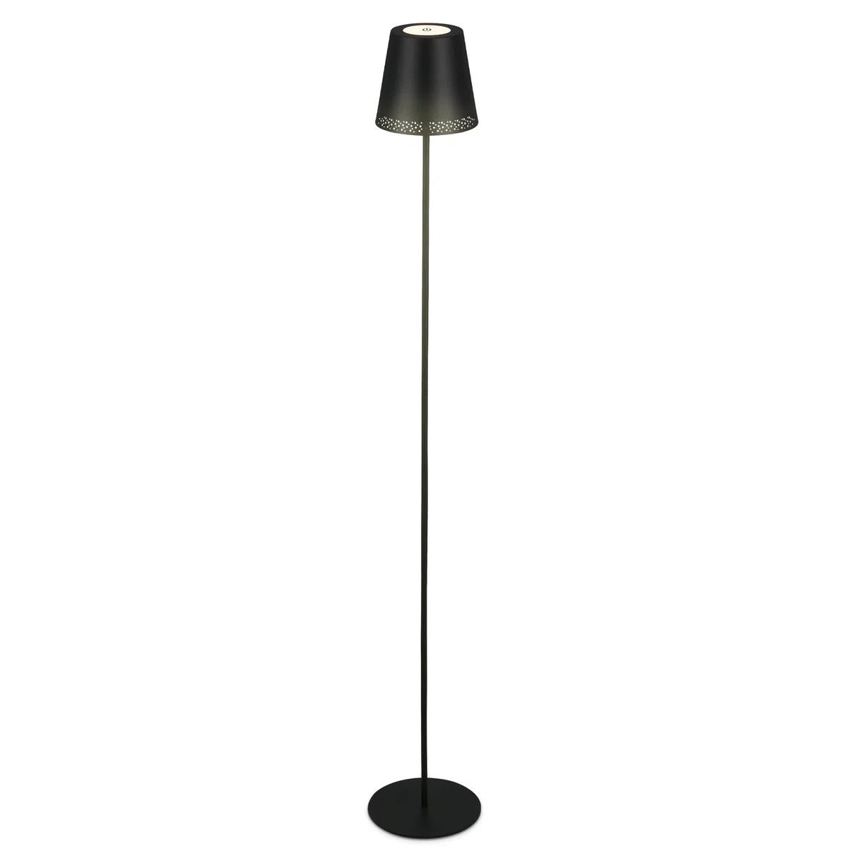 BRILONER – Akumulatorowa lampa stojąca LED 3 w 1, stopniowe ściemnianie, dotykowa, lampa stojąca LED, bezprzewodowa, czarna