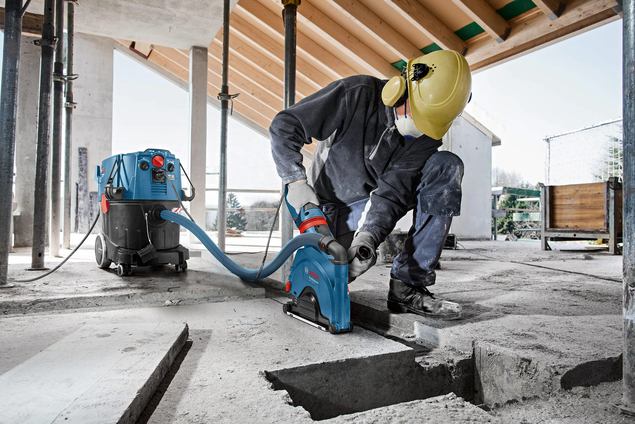Bosch Professional Płaski filtr fałdowany klasy H (HEPA, PTFE, osprzęt do odkurzacza GAS 35 H AFC)