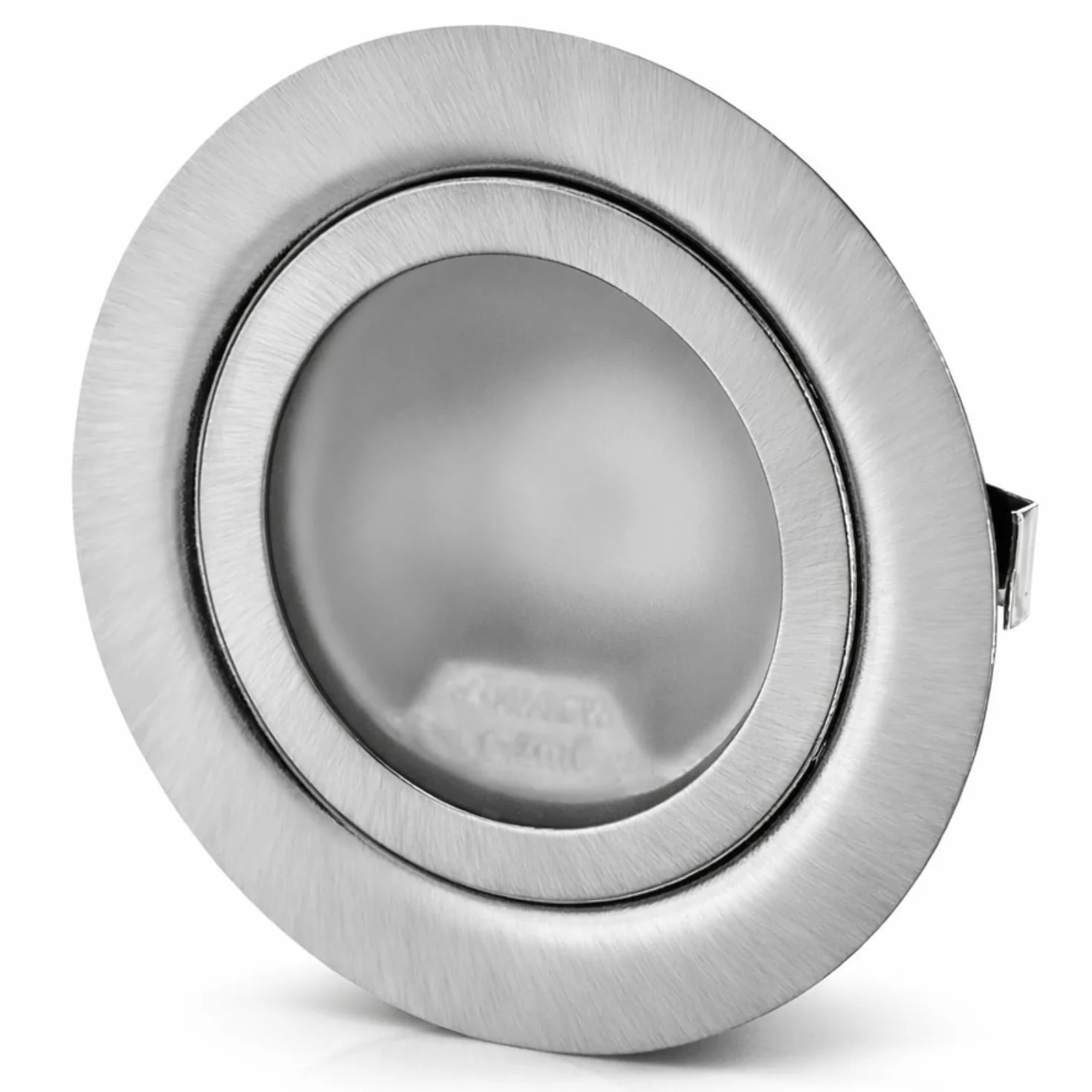 ADAKAT W pełni metalowy reflektor do zabudowy G4 12 V, szklana pokrywa