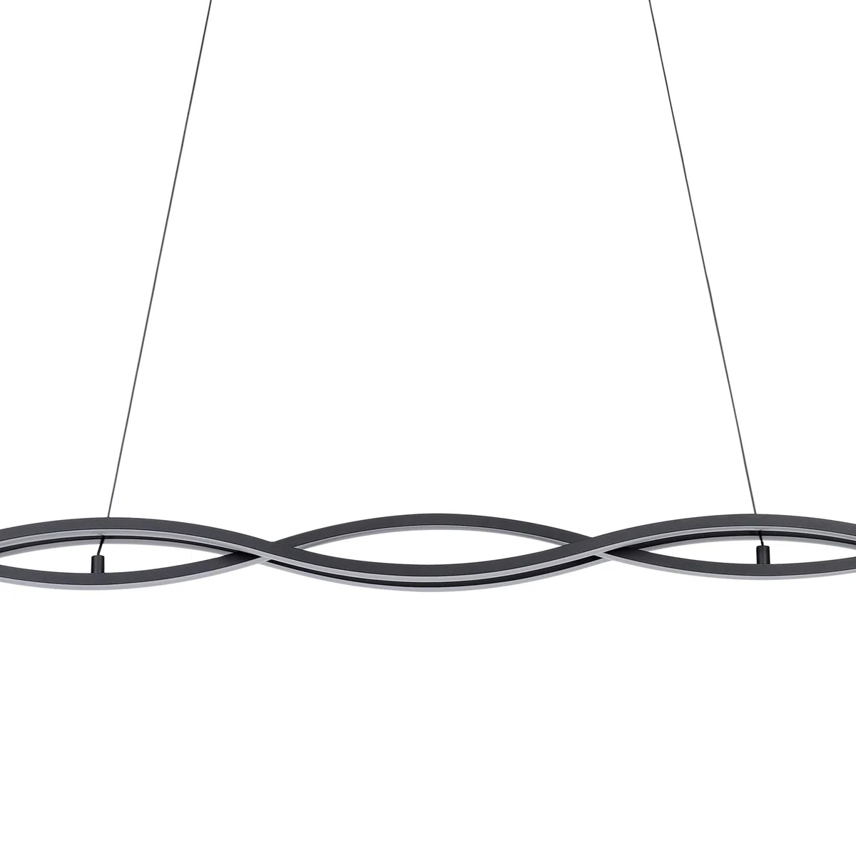EGLO LED Pendelleuchte Lasana 3, 3-flammige Hängeleuchte aus Stahl und Kunststoff, Pendellampe in Schwarz und Weiß, Wohnzimmerlampe hängend, warmweiß