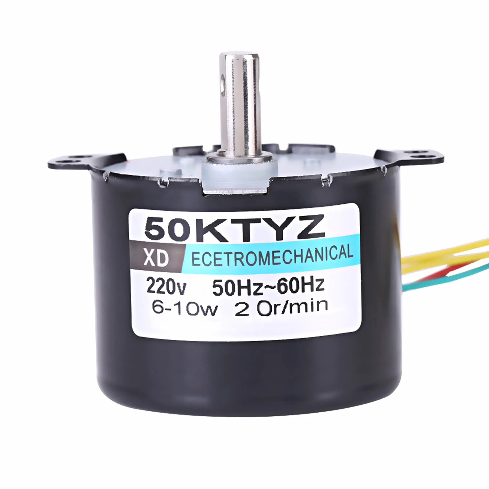 Wechselstrommotoren Dauermagnet-Synchronmotor CW/CCW XD-50KTYZ-Wechselstrom 220V für DIY-Generator(20 U/min)