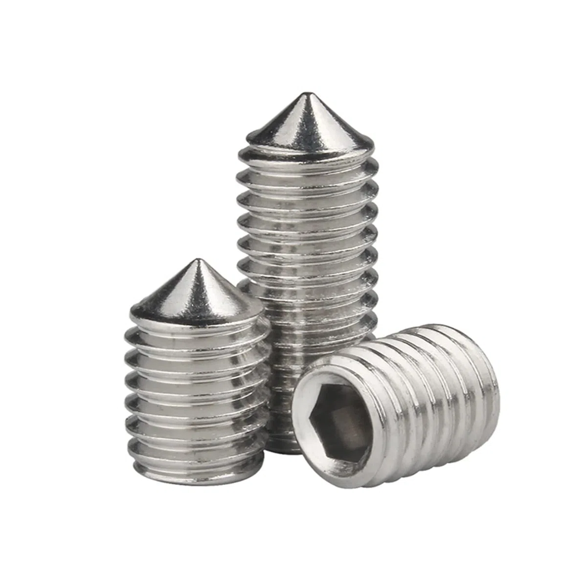 M6 x 16mm 20 Pcs Stożek Punkt Śruby dociskowe Stal nierdzewna 304 Gniazdo sześciokątne Wkręty Szpiczasta końcówka Allen Pokrętło