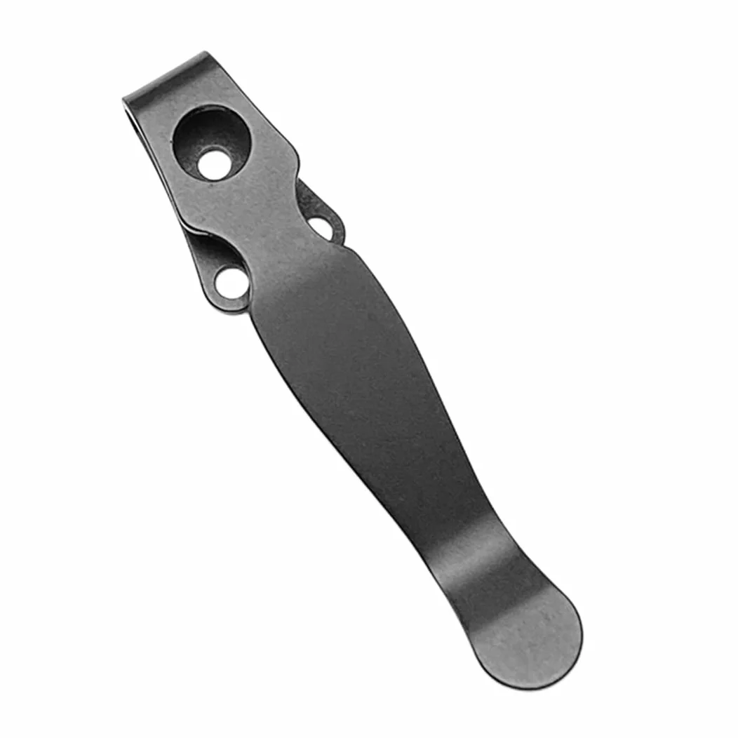 Deep Carry DIY kieszonkowy klips ze stopu tytanu praktyczne akcesoria z tyłu talii zaprojektowane dla Spyderco Shaman C229 (czarny)