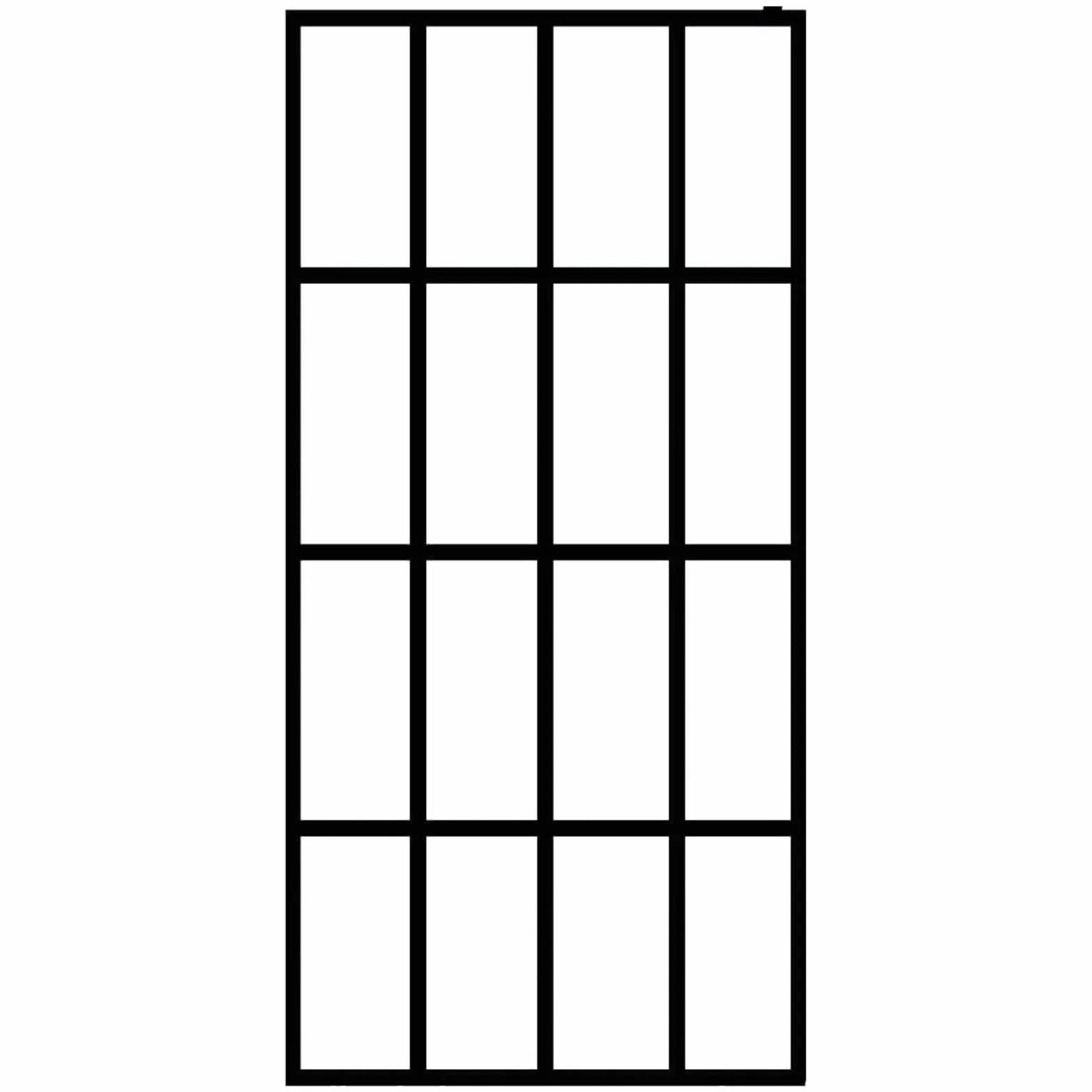 BAZZI Szklana ścianka prysznicowa do kabiny prysznicowej, ścianka prysznicowa do kabiny prysznicowej, ścianka działowa ESG, przezroczysta, 118 x 190 cm