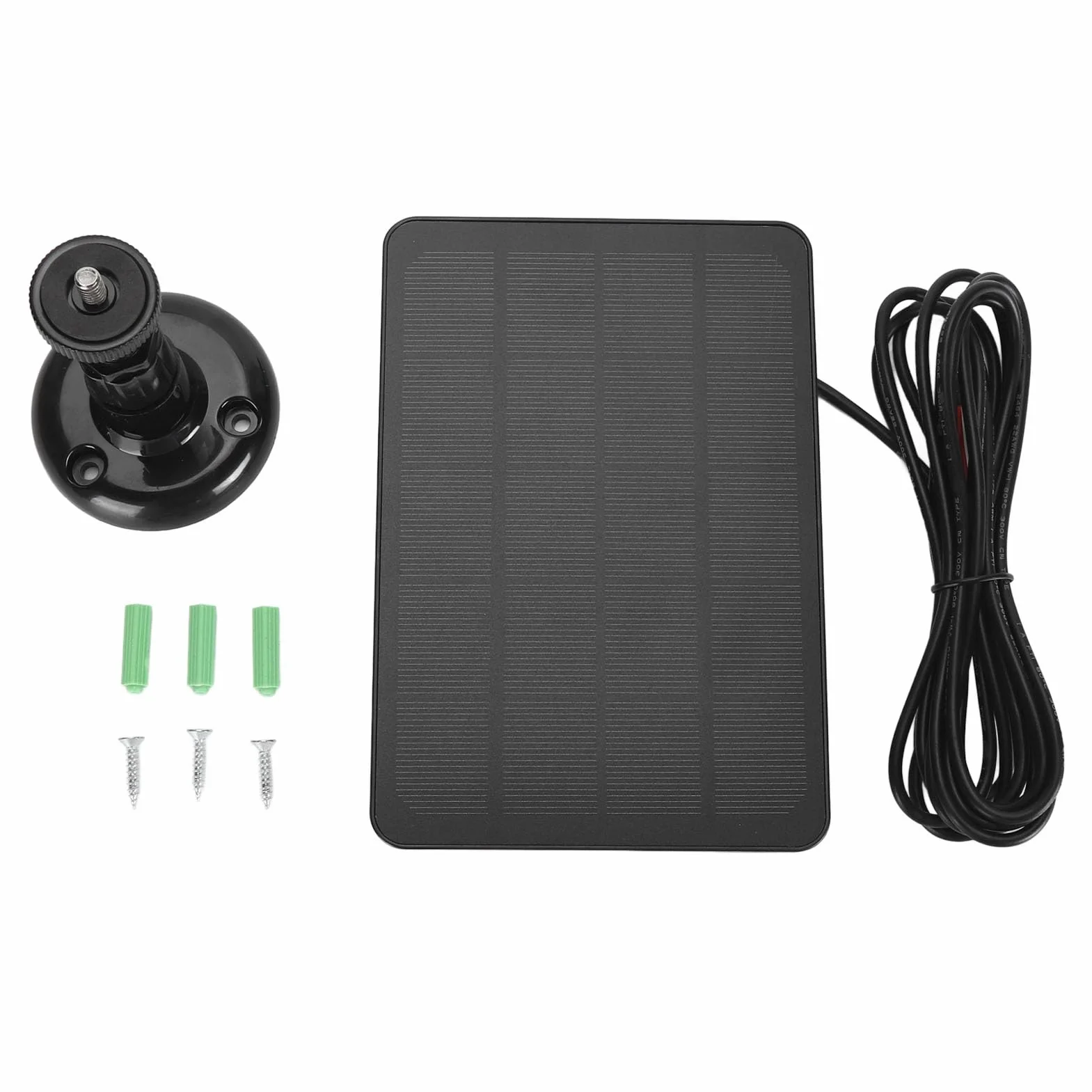 Panel Słoneczny 10W do Dzwonka do Drzwi, ładowarka Panelowa do Kamery Nest/ Doorbell 2K, Dzwonek Wideo Ring 2/3+, Dzwonek do Drzwi 3/4 Plus, wodoodporność IP66, Uchwyt z 360°