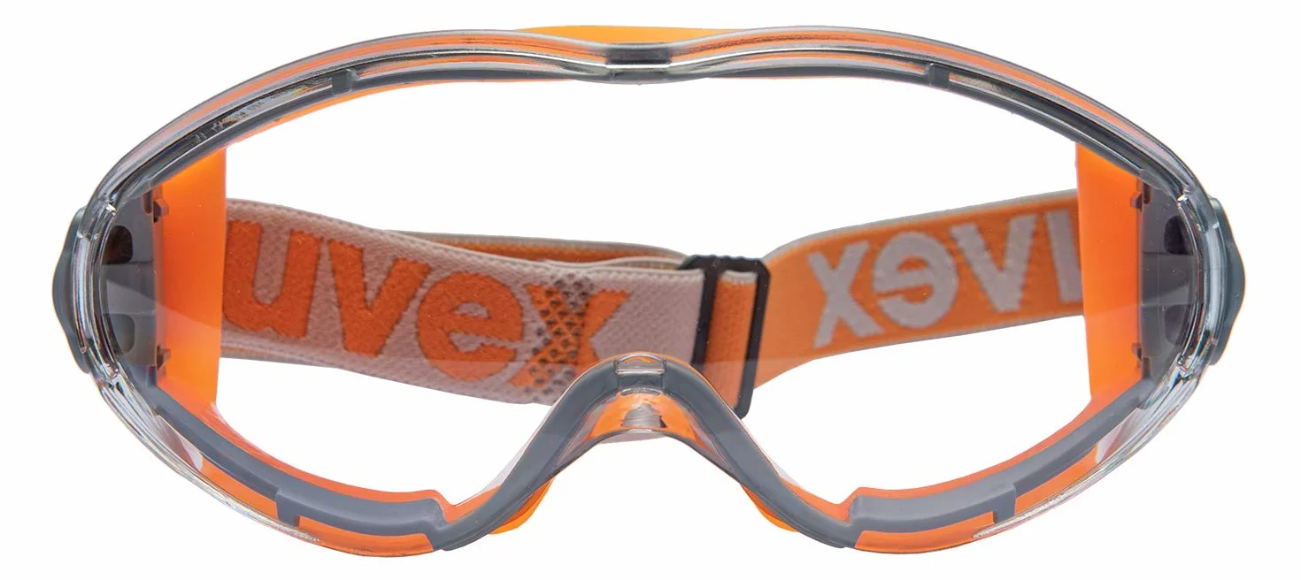 uvex Ultrasonic Supravision Excellence Okulary ochronne - przezroczyste/szaro-pomarańczowe