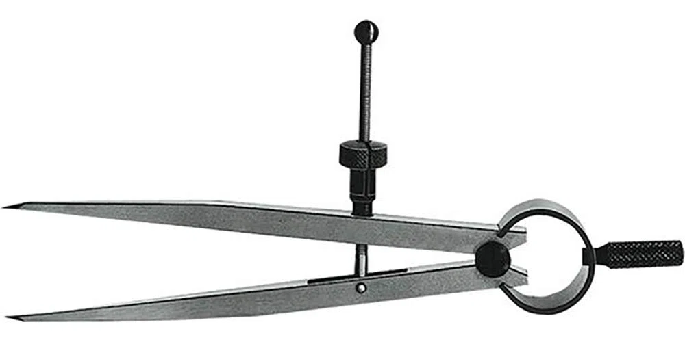 Cyrkiel traserski precyzyjny nastawny sprężynowy 250mm FORMAT