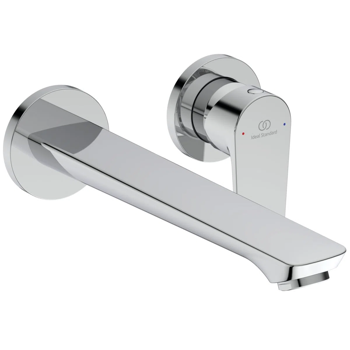 Ideal Standard BD133AA Cerafine O ścienna bateria umywalkowa, montaż ścienny, armatura łazienkowa z wylewką, bateria mieszakowa, oszczędzająca wodę, chrom