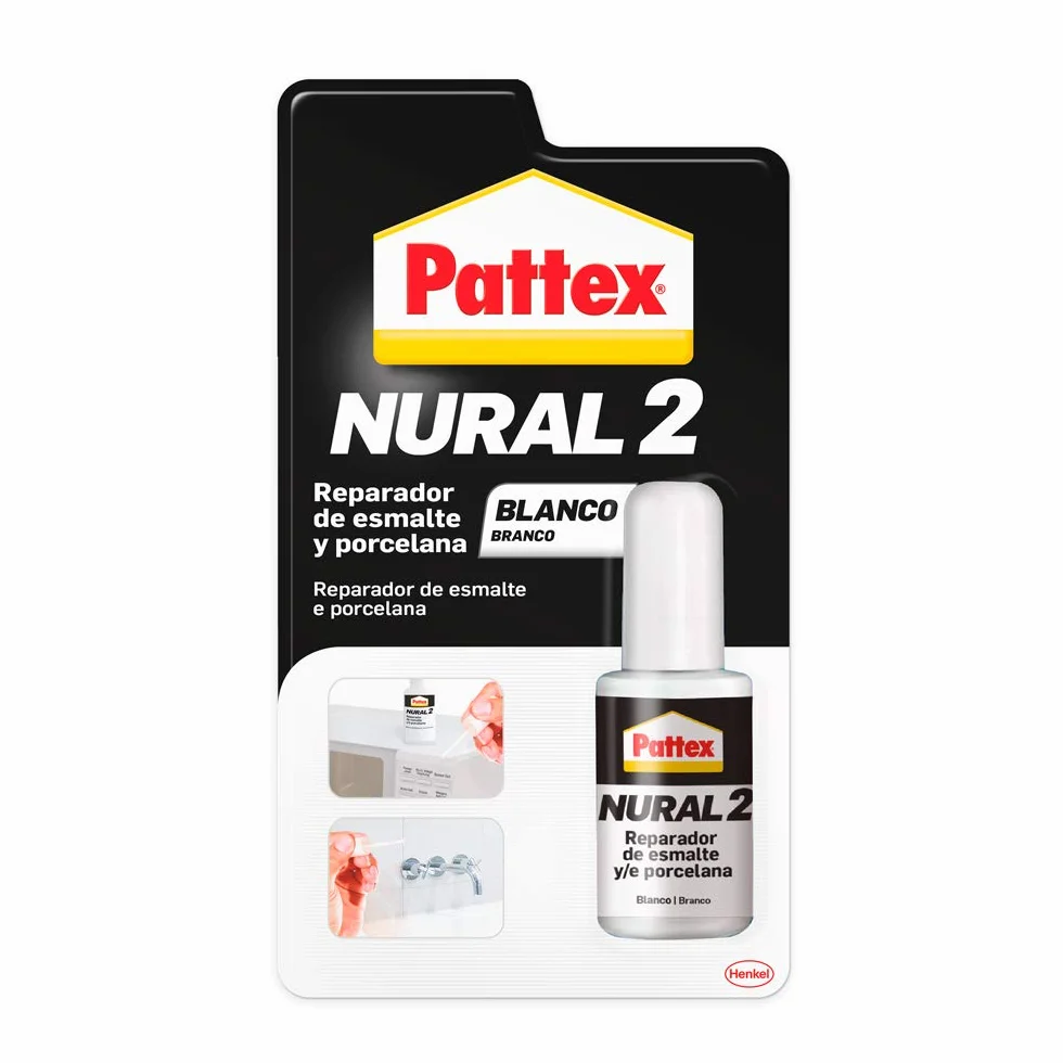 Henkel 496774 Nural 2 do naprawy porcelany i emalii, 20 ml,