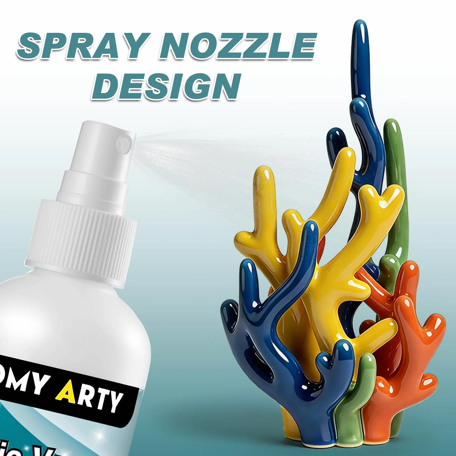 HOMY ARTY Lakier akrylowy w sprayu, lakier o wysokim połysku do malowania akrylowego, lakier w sprayu o wysokim połysku, dla trwałej ochrony, gotowy do użycia lakier do gliny, grafika, 200 ml