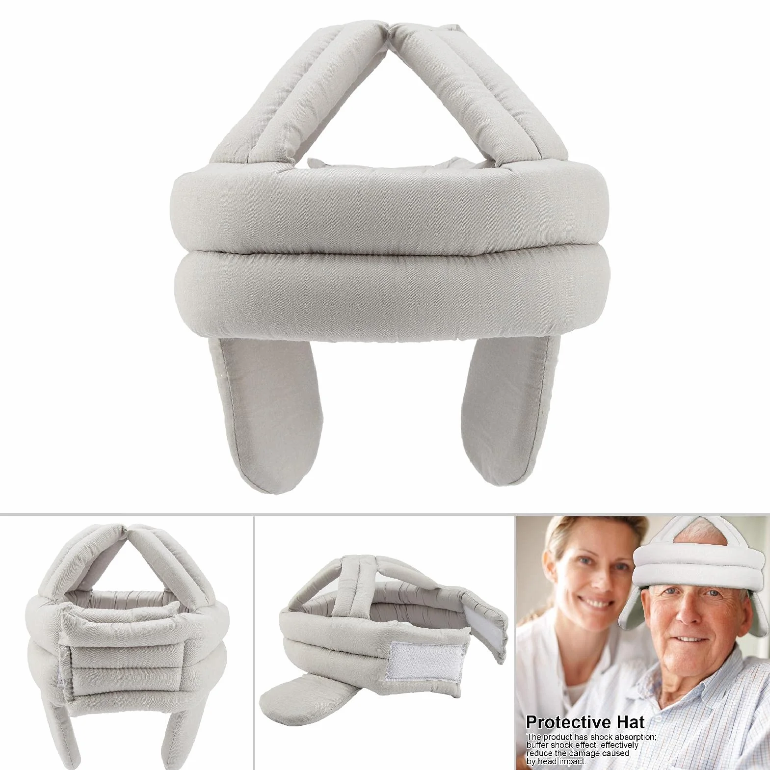 Czapka Ochronna dla Osób Starszych Kask Chroniący Głowę Przed Upadkiem Ochrona Głowy dla Osób w Podeszłym Wieku Czapka Ochronna Czapka Ochronna dla Osób Starszych Kask Ochronny dla Pacjentów w Podeszł