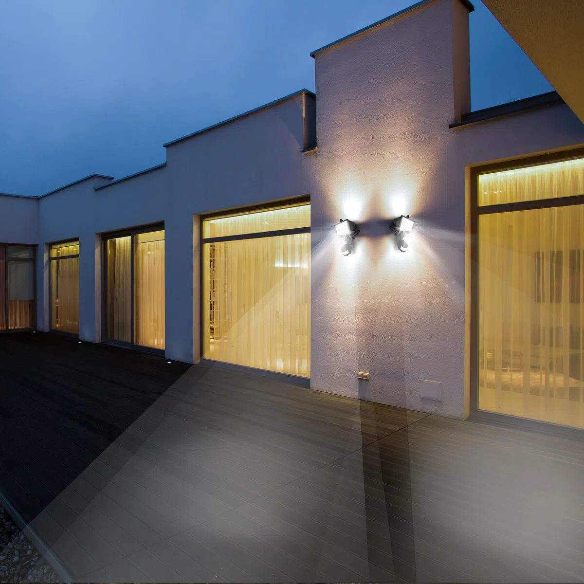 LUMI JARDIN Reflektor solarny z czujnikiem 1000LM COOPER BLACK