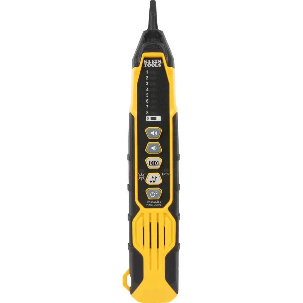 Klein Tools VDV500-223 Drutowa sonda cyfrowa z oświetleniem roboczym LED do Ethernetu, Internetu, telefonu, głośnika, koncentrycznego, wideo i transmisji danych RJ45, RJ11, RJ12